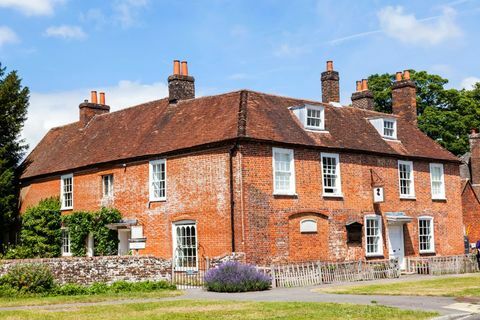 Engleska, Hampshire, Chawton, kuća i muzej Jane Austen