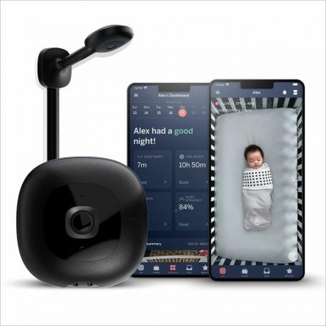Pametni monitor za bebe i zidni nosač 