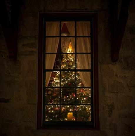 božićno drvce u prozoru božićni lirski kviz