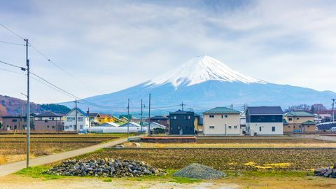 Ruralno područje u Yamanashiju u Japanu