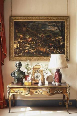 kut vrtne sobe u kući Clarence, sa slikom Noine arke koju je napravio Leandro Bassano