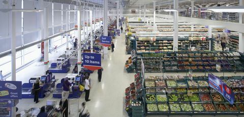 Tesco supermarket, Orpington, Velika Britanija, 2009. - prodavaonica