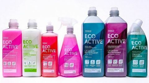 Asortiman proizvoda ekološkog čišćenja tvrtke Tesco Eco Active