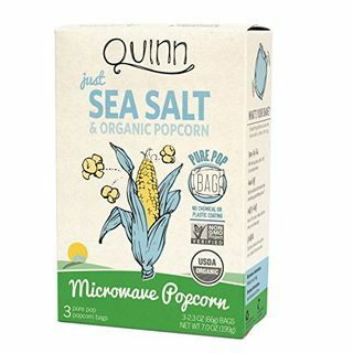 Quinn Snacks mikrovalna kokica - proizvedena od organskog bez-GMO kukuruza - samo morska sol, 7 unce (pakiranje od 1)