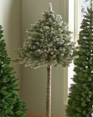 6 stopa snježno polu božićno drvce - zeleno