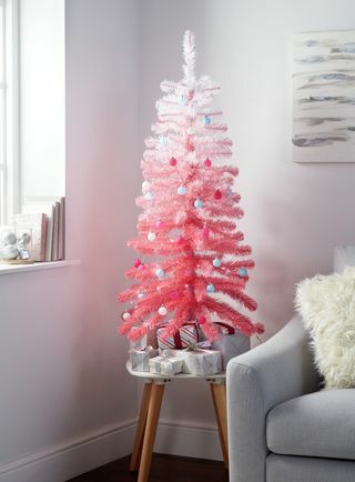 Argos Home 4ft božićno drvce - Pink Ombre