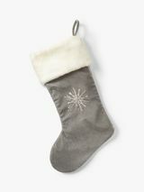 Božićna čarapa, siva