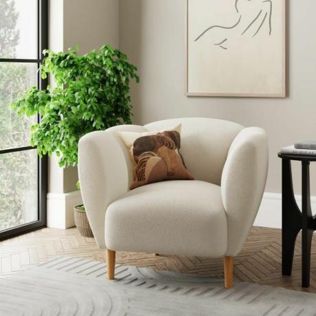 Ember Sherpa Chair Ivory
