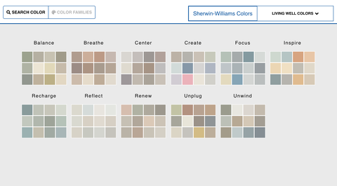 sherwin williams palete boja