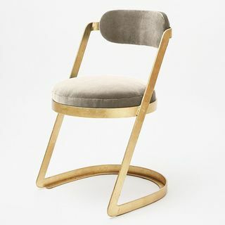 Luxe stolica od goluba sivog baršuna