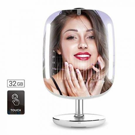 HiMirror Mini 32G: Beauty Mirror, s dvostrukim kapacitetom memorije, Smart Beauty Mirror s kožom Analizator, Ogledalo za šminku s LED svjetlima, Smart Vanity Mirror sa 2X3 uvećanjem, osvijetljeno Kozmetičko ogledalo