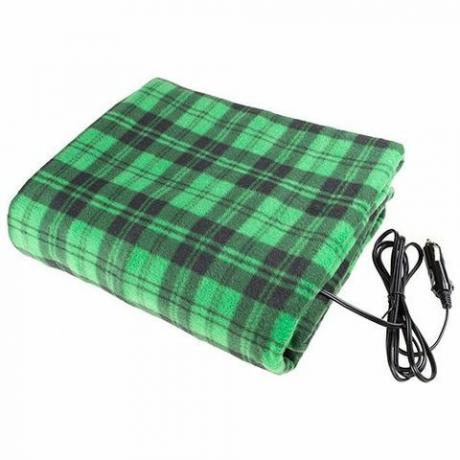 Zelena i crna električna grijaća deka za auto