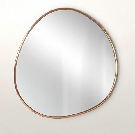 Iznimno veliko šljunčano ogledalo od ružičastog zlata