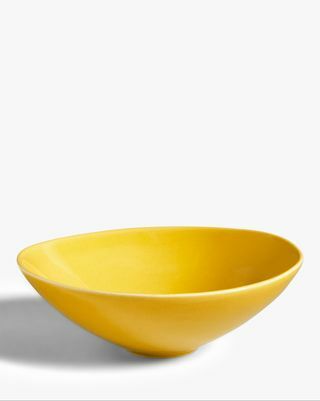 Glazirana srednja zdjela, 20 cm, žuta