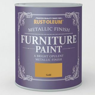 Rust-Oleum zlatna metalik boja za namještaj