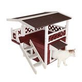 Vanjska kuća za mačke s 2 kata