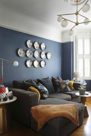 južni london viktorijanski dom stiffkey plava farrow lopta fornasetti ploče kauč za dnevni boravak