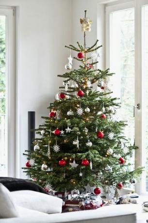 Moderan stan s božićnim drvcem