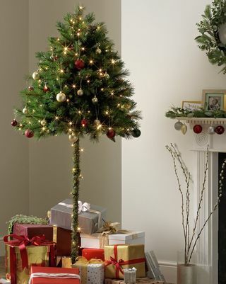Božićno drvce za pola suncobrana od 6 stopa - zeleno