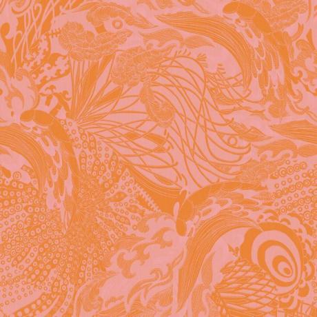 Fantasia kolekcija Eastern Tide Astoria tapeta narančasta 12613