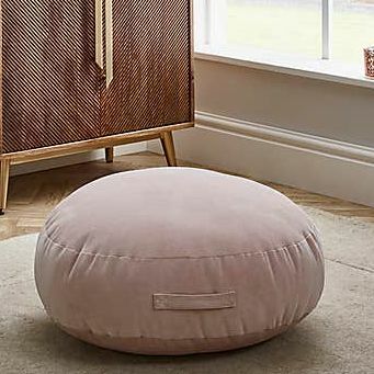 Mat Velour Blush Floor Cushion
