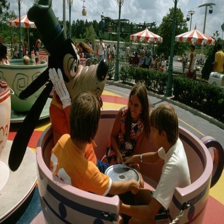 najbolje Disney fotografije djece i guske lude vožnje čajankama