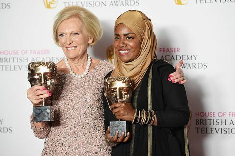 Mary Berry i Nadiya Hussain na dodjeli nagrada Britanske akademije za televiziju, svibanj 2016