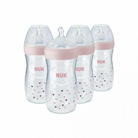 NUK Simply Natural boca sa SafeTemp, 4 count