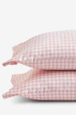 Jastučnice Percale od organskog pamuka tvrtke Kids ™ Gingham - ružičaste latice