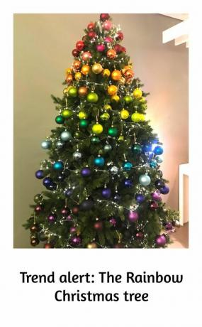 John Lewis Rainbow Christmas Tree 2018 - trend ukrašavanja božićnog drvca