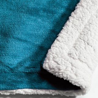 Sherpa Teal Throw