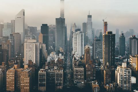 Manhattan skyline odozgo